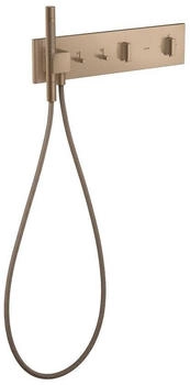 Axor ShowerComposition Thermostatmodul 470/110 Unterputz f&uuml;r 2 Funktionen brushed red gold (12571310)