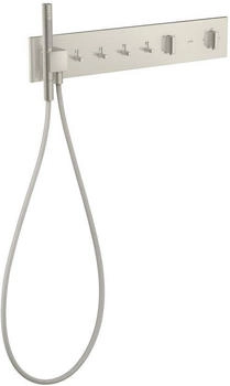 Axor ShowerComposition Thermostatmodul 610/110 Unterputz f&uuml;r 4 Funktionen edelstahl (12573800)
