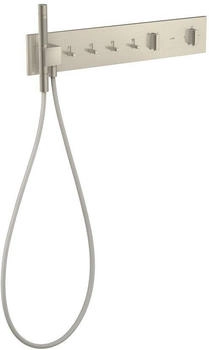 Axor ShowerComposition Thermostatmodul 610/110 Unterputz für 4 Funktionen brushed nickel (12573820)
