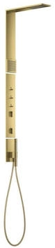 Axor ShowerComposition Duschpaneel mit Thermostat Duschkopf 110/220 und Schulterbrause polished gold optic (12595990)