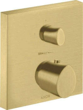 Axor Starck Organic Thermostat Unterputz mit Abstellventil brushed brass (12715950)