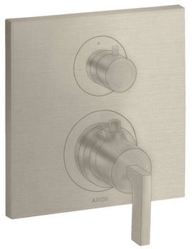 Axor Citterio Thermostat Unterputz mit Abstellventil und Hebelgriff brushed nickel (39700820)