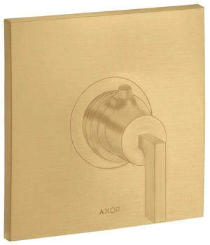 Axor Citterio Thermostat 59l/min Highflow Unterputz mit Hebelgriff brushed gold optic (39711250)