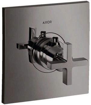 Axor Citterio Thermostat 59l/min Highflow Unterputz mit Kreuzgriff polished black chrome (39716330)