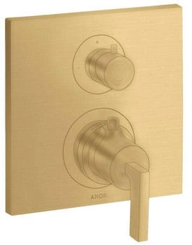 Axor Citterio Thermostat Unterputz mit Ab- und Umstellventil und Hebelgriff brushed gold optic (39720250)