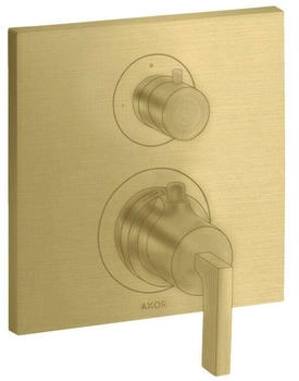 Axor Citterio Thermostat Unterputz mit Ab- und Umstellventil und Hebelgriff brushed brass (39720950)