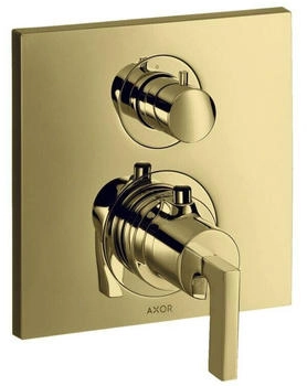 Axor Citterio Thermostat Unterputz mit Ab- und Umstellventil und Hebelgriff polished gold optic (39720990)