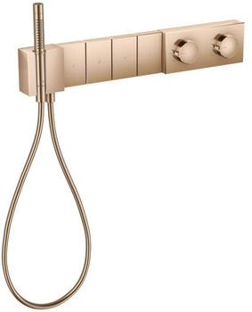 Axor Edge Thermostatmodul Select 610/100 Unterputz für 4 Verbraucher mit Diamantschliff polished red gold (46721300)
