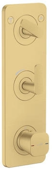 Axor Citterio C Thermostatmodul Cubic Cut brushed gold optic (49701250)