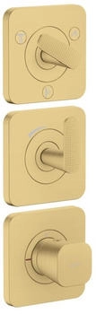 Axor Citterio C Thermostatmodul Cubic Cut brushed gold optic (49711250)