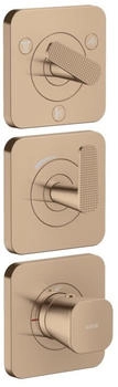 Axor Citterio C Thermostatmodul Cubic Cut polished red gold (49711300)