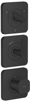 Axor Citterio C Thermostatmodul Cubic Cut mattschwarz (49711670)
