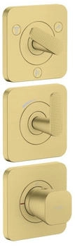 Axor Citterio C Thermostatmodul Cubic Cut brushed brass (49711950)