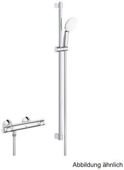 GROHE Grohtherm 500 Thermostat-Brausebatterie mit Brausegarnitur chrom (34797001)