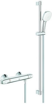 GROHE Grohtherm 1000 Thermostat-Brausebatterie mit Brausegarnitur chrom (34824005)