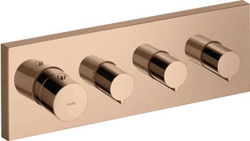 Axor Starck Showercollection Thermostatmodul f&uuml;r 3 Verbraucher polished red gold (10751300)