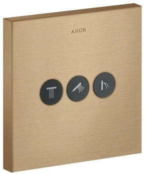 Axor ShowerSelect Square Ventil Unterputz f&uuml;r 3 Verbraucher brushed bronze (36717140)