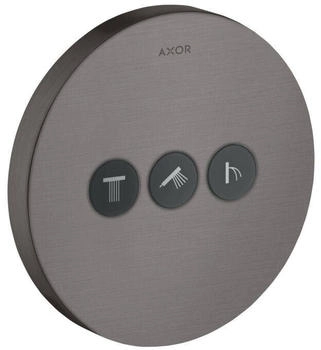 Axor ShowerSelect Round Ventil Unterputz f&uuml;r 3 Verbraucher brushed black chrome (36727340)