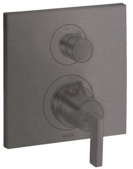 Axor Citterio Thermostat Unterputz mit Abstellventil und Hebelgriff brushed black chrome (39700340)