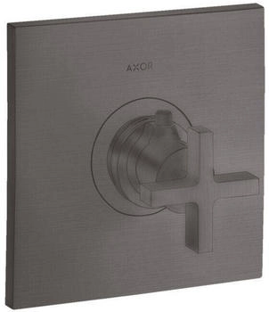 Axor Citterio Thermostat 59l/min Highflow Unterputz mit Kreuzgriff brushed black chrome (39716340)