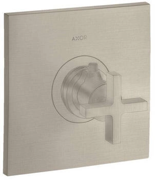 Axor Citterio Thermostat 59l/min Highflow Unterputz mit Kreuzgriff brushed nickel (39716820)