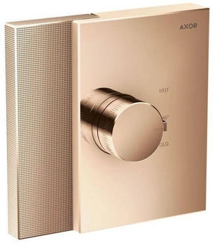 Axor Edge Thermostat HighFlow Unterputz mit Diamantschliff polished red gold (46741300)