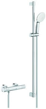GROHE Grohtherm 800 C Thermostat-Brausebatterie mit Brausegarnitur 900mm chrom (34769001)