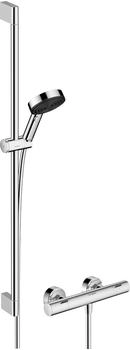 Hansgrohe Pulsify Select S Brausesystem 105 3jet Relaxation EcoSmart mit Ecostat Fine und Brausestange chrom (24261000) Hansgrohe Pulsify Select S Brausesystem 105 3jet Relaxation EcoSmart mit Ecostat Fine und Brausestange chrom (24261000)