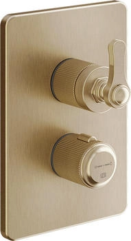 Gessi Venti20 Brause-Thermostat mit 3-Wege-Umlenkkartusche warm bronze gebürstet (65137726)