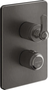 Gessi Venti20 Brause-Thermostat mit 3-Wege-Umlenkkartusche metall schwarz gebürstet (65137707)