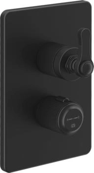 Gessi Venti20 Brause-Thermostat mit 3-Wege-Umlenkkartusche schwarz matt (65137299)