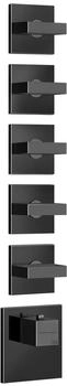 Gessi Rettangolo Wellness Unterputz-Thermostat für 5 Verbraucher 3/4" metall schwarz (43220706)