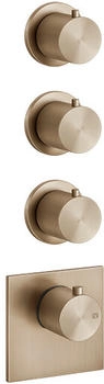 Gessi 316 Wellness Unterputz-Thermostat für 3 Verbraucher 3/4" warm bronze gebürstet (54506726)