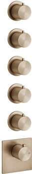 Gessi 316 Wellness Unterputz-Thermostat für 5 Verbraucher 3/4" warm bronze gebürstet (54510726)