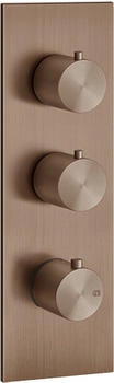 Gessi 316 Wellness Unterputz-Thermostat für 2 Verbraucher 3/4" kupfer gebürstet (54514708)