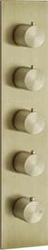 Gessi 316 Wellness Unterputz-Thermostat für 4 Verbraucher 3/4" messing gebürstet (54518727)