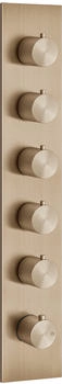 Gessi 316 Wellness Unterputz-Thermostat für 5 Verbraucher 3/4" warm bronze gebürstet (54520726)