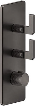 Gessi Inciso Hochleistungs-Thermostat mit 2 Wegen metall schwarz gebürstet (58204707)