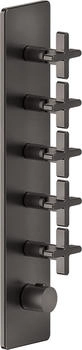Gessi Inciso Hochleistungs-Thermostat mit 5 Wegen metall schwarz gebürstet (58230707)