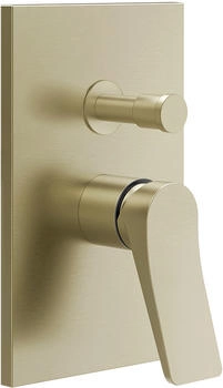Gessi Rilievo Einhebel-Brausemischer mit Umstellung messing gebürstet (59079727)
