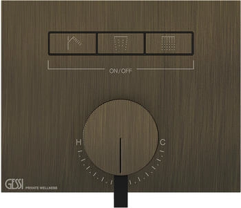 Gessi Hi-Fi Unterputz-Einhebelmischer f&uuml;r 3 Verbraucher (63081___)
