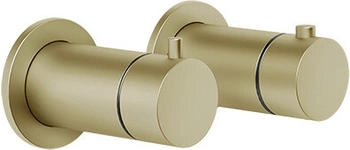 Gessi Anello Unterputz-Thermostat messing geb&uuml;rstet (63331727)