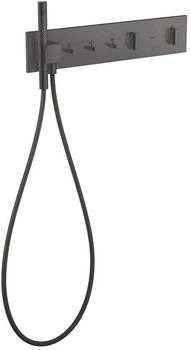 Axor ShowerComposition Thermostatmodul 540/110 Unterputz f&uuml;r 3 Funktionen brushed black chrome (12572340)