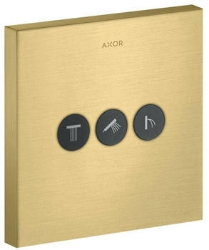 Axor ShowerSelect Square Ventil Unterputz f&uuml;r 3 Verbraucher brushed brass (36717950)
