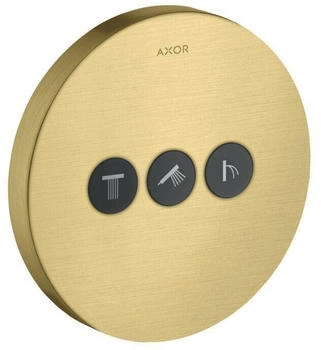 Axor ShowerSelect Round Ventil Unterputz f&uuml;r 3 Verbraucher brushed brass (36727950)