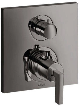 Axor Citterio Thermostat Unterputz mit Abstellventil und Hebelgriff polished black chrome (39700330)