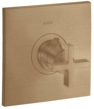 Axor Citterio Thermostat 59l/min Highflow Unterputz mit Kreuzgriff brushed bronze (39716140)
