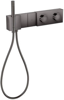 Axor Edge Thermostatmodul Select 470/100 Unterputz für 2 Verbraucher mit Diamantschliff polished black chrome (46701330)
