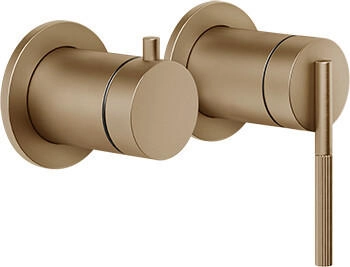 Gessi Ingranaggio 2-Wege Brause-Einhebelmischer warm bronze geb&uuml;rstet (63580726)