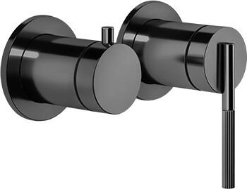 Gessi Ingranaggio 2-Wege Brause-Einhebelmischer metall schwarz (63580706)